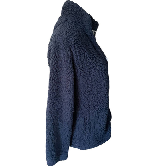 Boxercraft Womens Front Zip Fleece Jacket High Neck Long Sleeve Size S Blue - Picture 5 of 8
